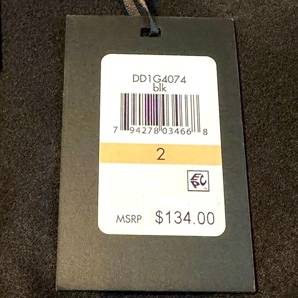 NWT DKNY Faux Leather Dress - Picture 7 of 8